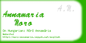 annamaria moro business card