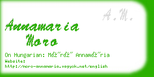 annamaria moro business card